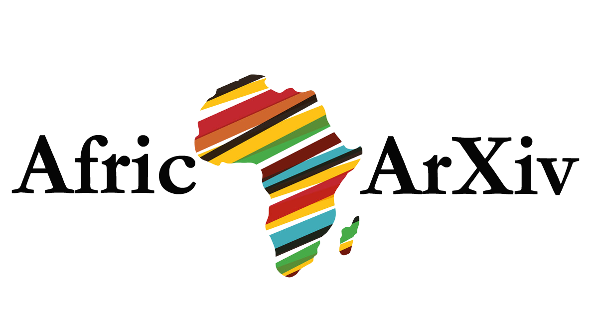 Logo AfricArXiv bunt Umriss Kontinent Afrika