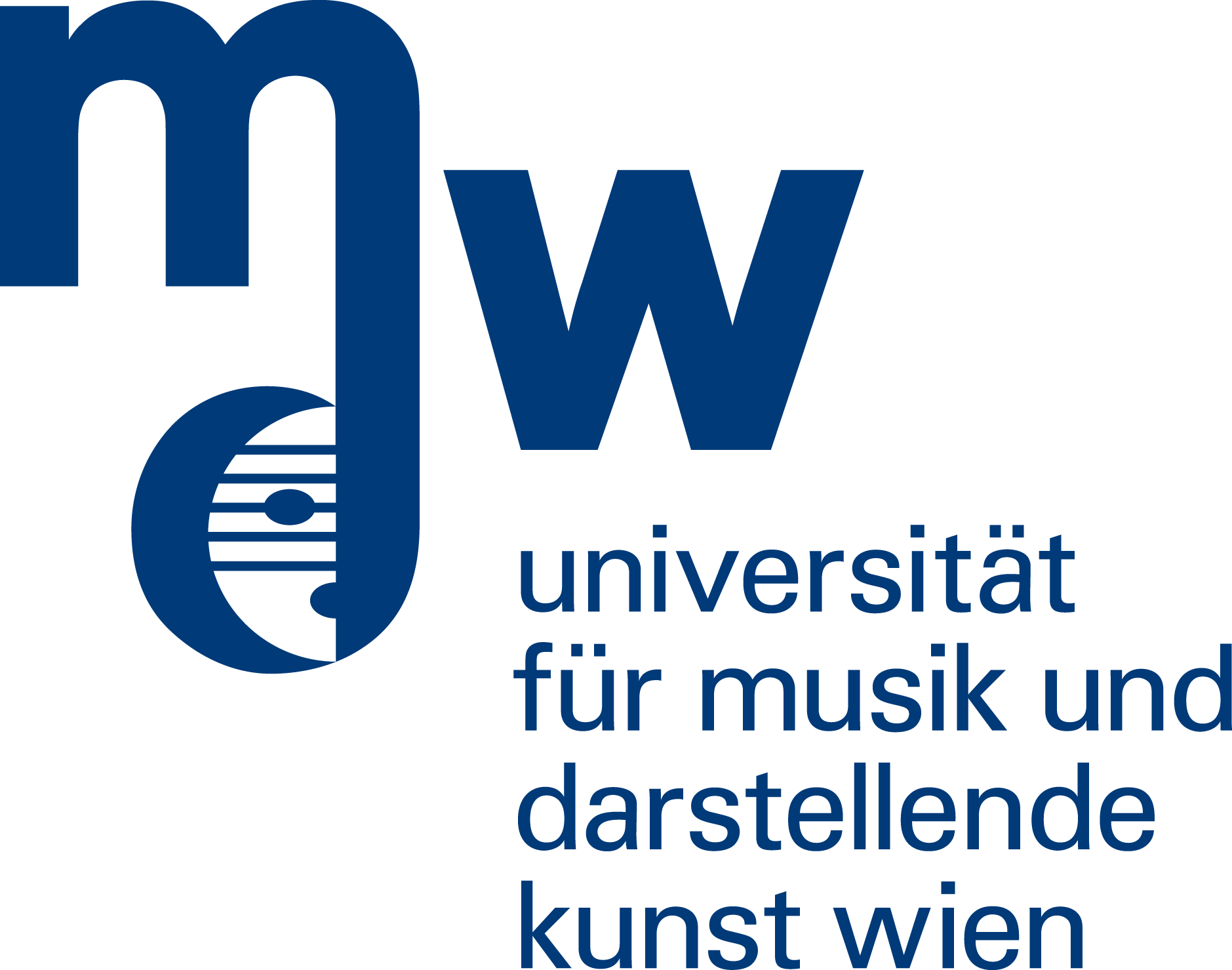 mdw Logo blau